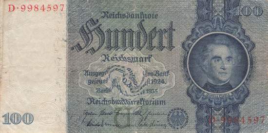 100 Mark 1935 ro.176a U/D